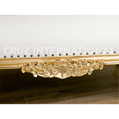 Classic Emilio Carving Settee | Standard CRUZ INTERNATIONAL
