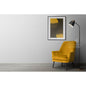 Modern Charlotte Arm Chair | Mustard Yellow CRUZ INTERNATIONAL