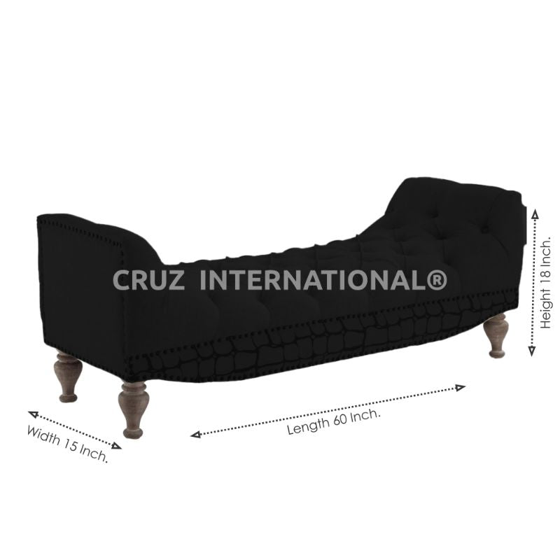 Premium Myles Bench & Sette | Solid Wood | 14 Colours Available CRUZ INTERNATIONAL