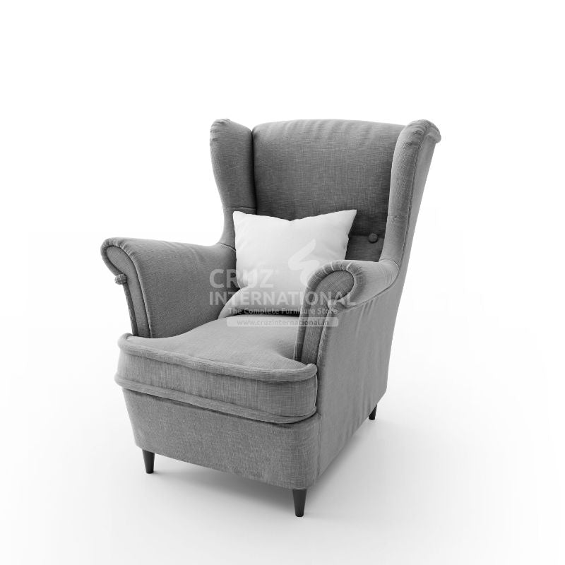 Modern Blooming Arm Chair | Grey CRUZ INTERNATIONAL