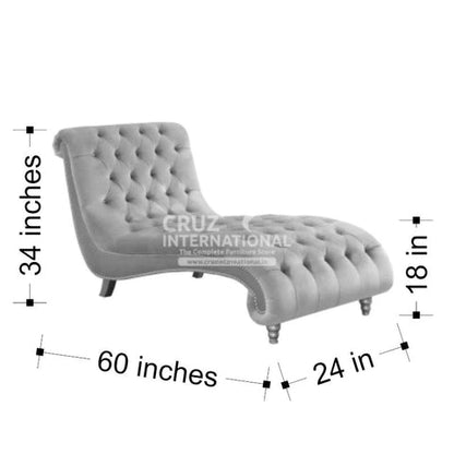 Modern Adalia Wooden Settee | Lounger | 5 Colours Available CRUZ INTERNATIONAL