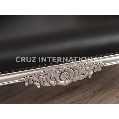 Classic Emilio Carving Settee | Standard CRUZ INTERNATIONAL
