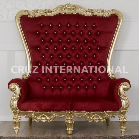 Classic Oakley Carving High Back Sofa & Settee | Standard CRUZ INTERNATIONAL