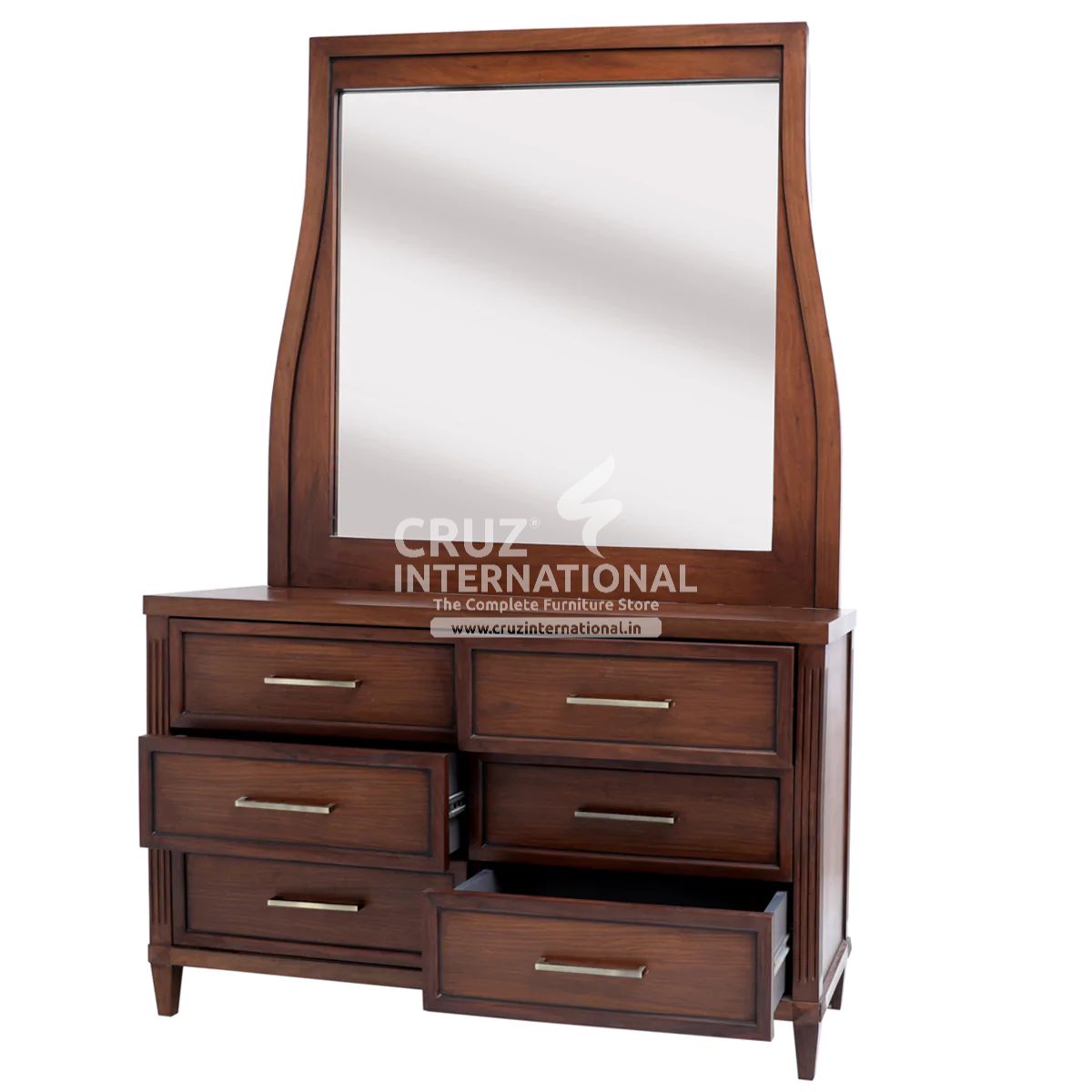 Catalina Bed Combo Pack | 1 Queen Size Bed + Dressing Table + 2 Side Table CRUZ INTERNATIONAL