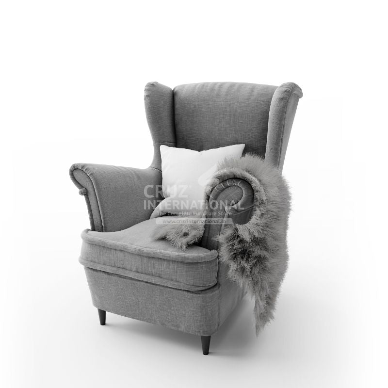 Modern Blooming Arm Chair | Grey CRUZ INTERNATIONAL