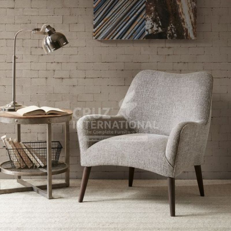 Elegant Upholstered Living Room Armchair CRUZ INTERNATIONAL