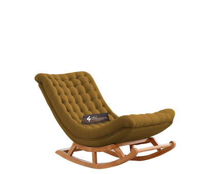 Premium Thyra Natural Rocking Chair | Rosewood | 17 Colours Available CRUZ INTERNATIONAL