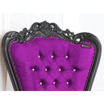 Maharaja Aloisa Chair | Solid wood | Velvet CRUZ INTERNATIONAL