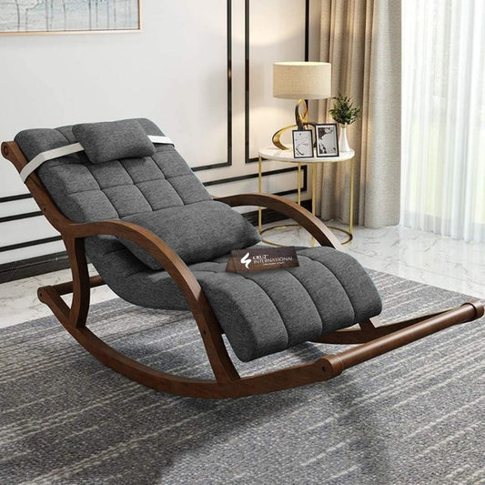 Premium Unique Alejandro Rocking Chair | Rosewood | 11 Colours Available CRUZ INTERNATIONAL