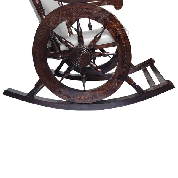 Evergreen Minerva Rocking Chair | Walnut | 12 Colours Available CRUZ INTERNATIONAL