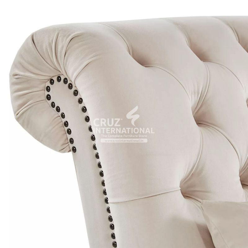 Modern Adalia Wooden Settee | Lounger | 5 Colours Available CRUZ INTERNATIONAL