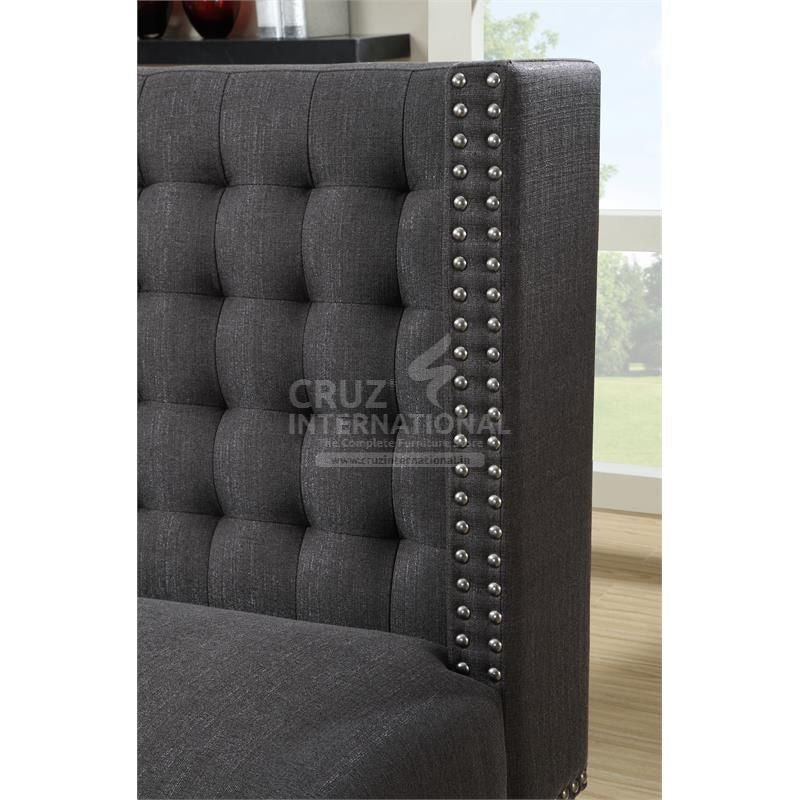 Modern Juan Diego Sofa Set | Black CRUZ INTERNATIONAL