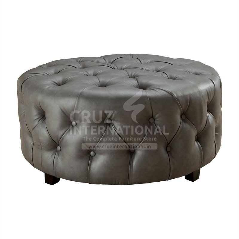 Modern Cortez Ottoman & Stool | Standard CRUZ INTERNATIONAL