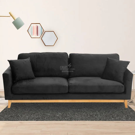 Honey-Finished Teak Wood 3-Seater Sofa: Perfect Combination of Style and Durability CRUZ INTERNATIONAL