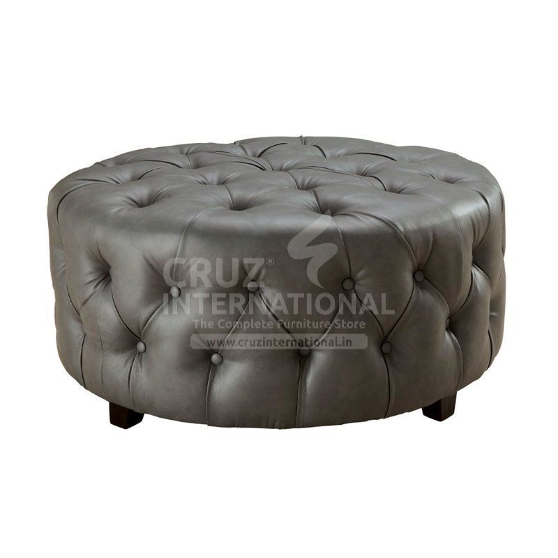 Modern Cortez Ottoman & Stool | Standard CRUZ INTERNATIONAL